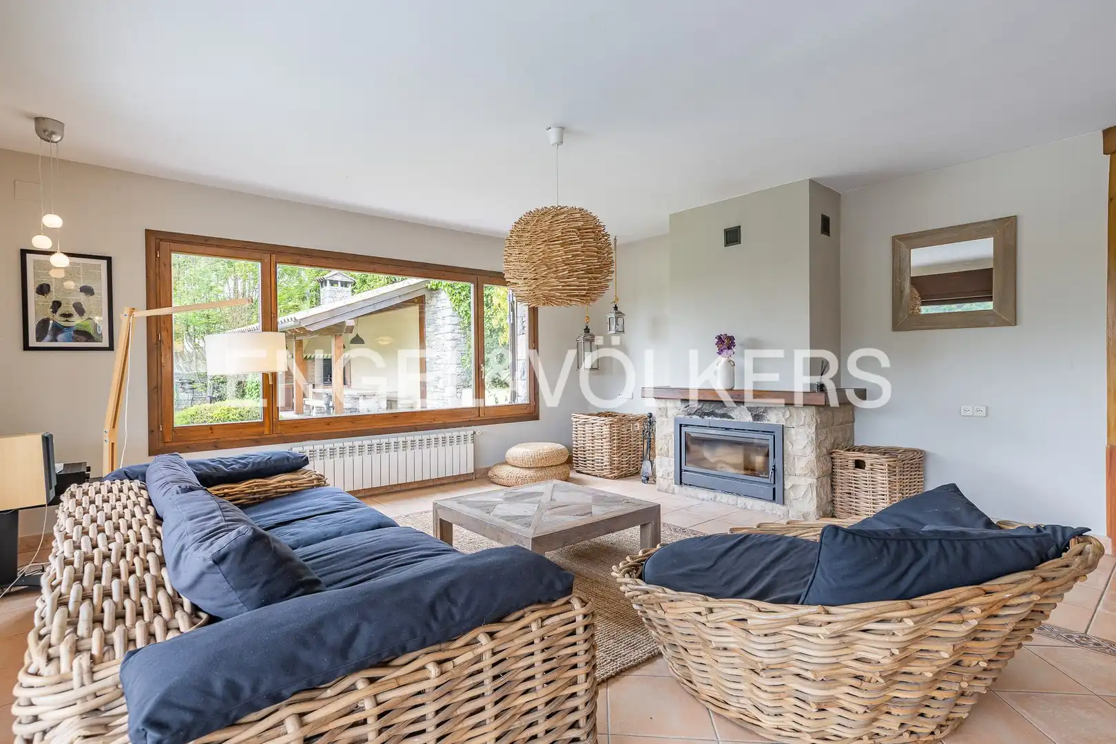 Sala de estar de Casa o chalet en venta en Molló con Calefacción, Jardín privado y Balcón