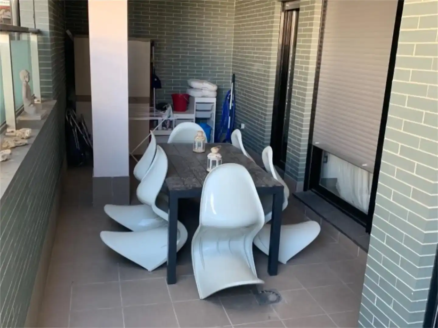 Terrace of Flat for rent in Rota  with Air Conditioner, Private garden and Swimming Pool