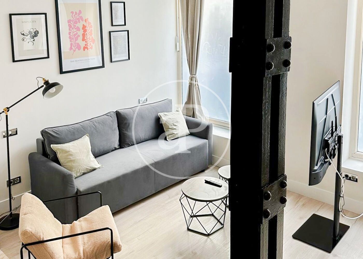 Sala d'estar de Pis en venda en  Madrid Capital amb Aire condicionat, Calefacció i Terrassa
