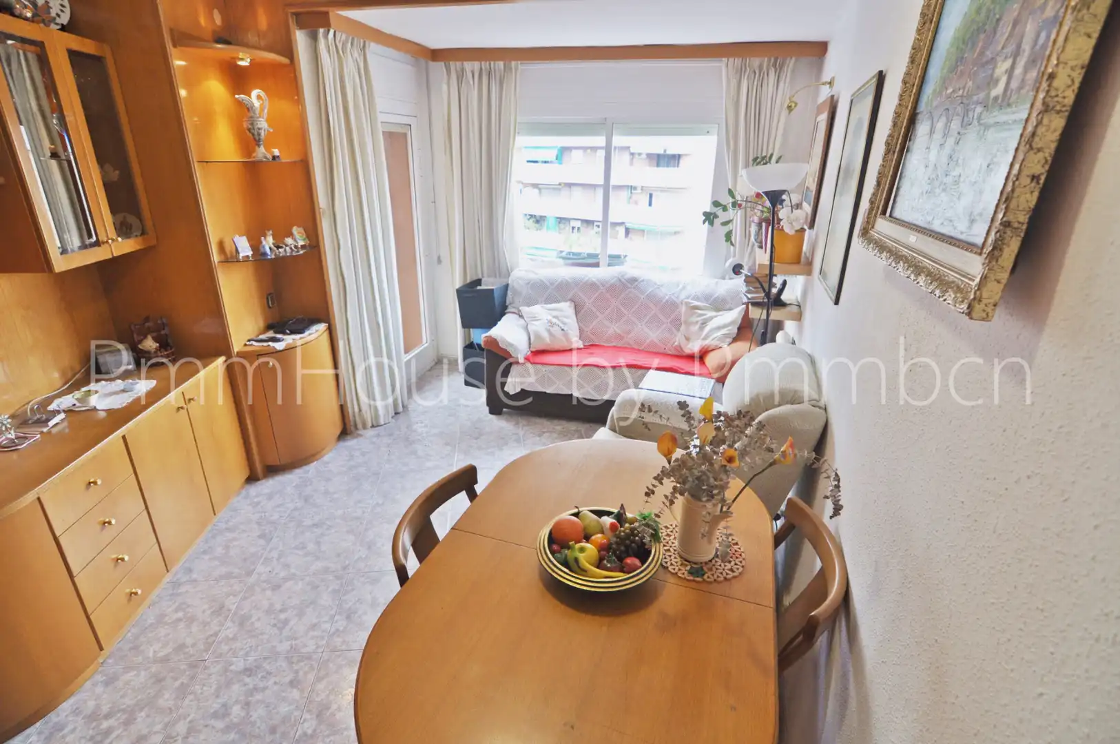Sala de estar de Piso en venta en Barcelona con Aire acondicionado y Balcón
