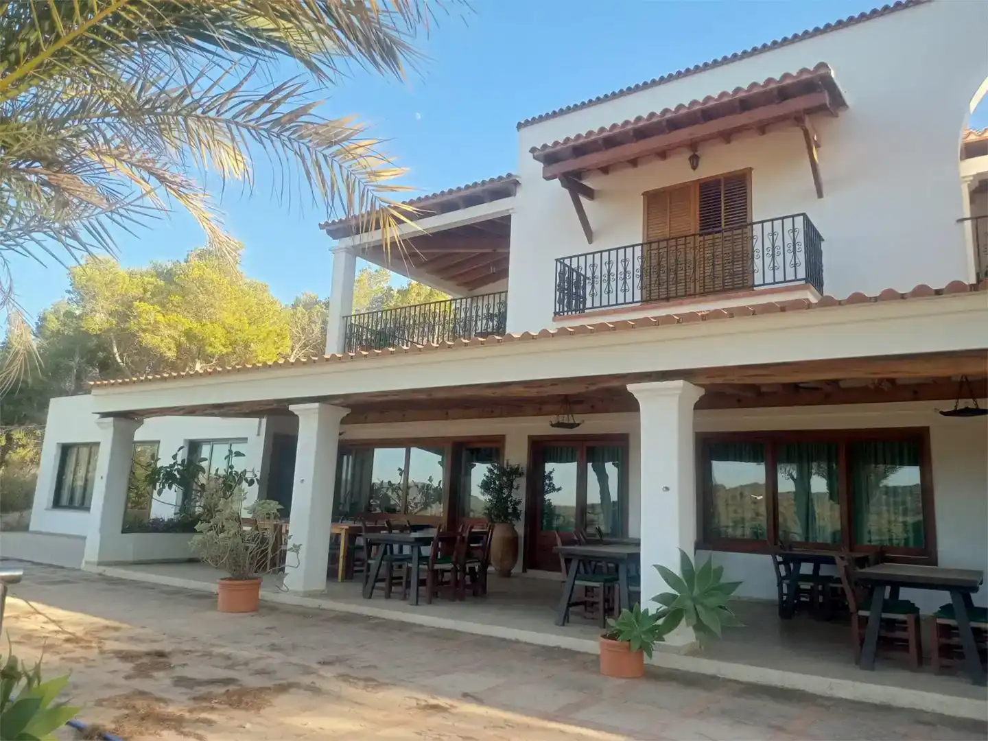 Terrasse von Geschaftsraum zur Miete in Santa Eulària des Riu mit Klimaanlage