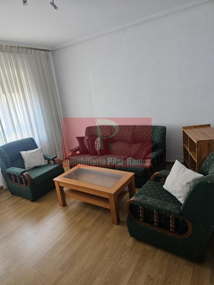 Sala d'estar de Pis de lloguer en León Capital  amb Calefacció, Parquet i Moblat