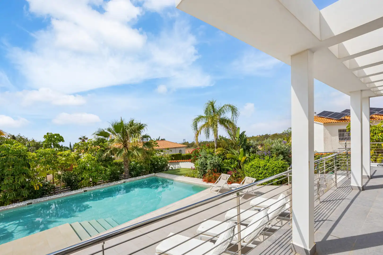 Terraza de Casa o chalet en venta en La Nucia con Aire acondicionado, Jardín privado y Terraza