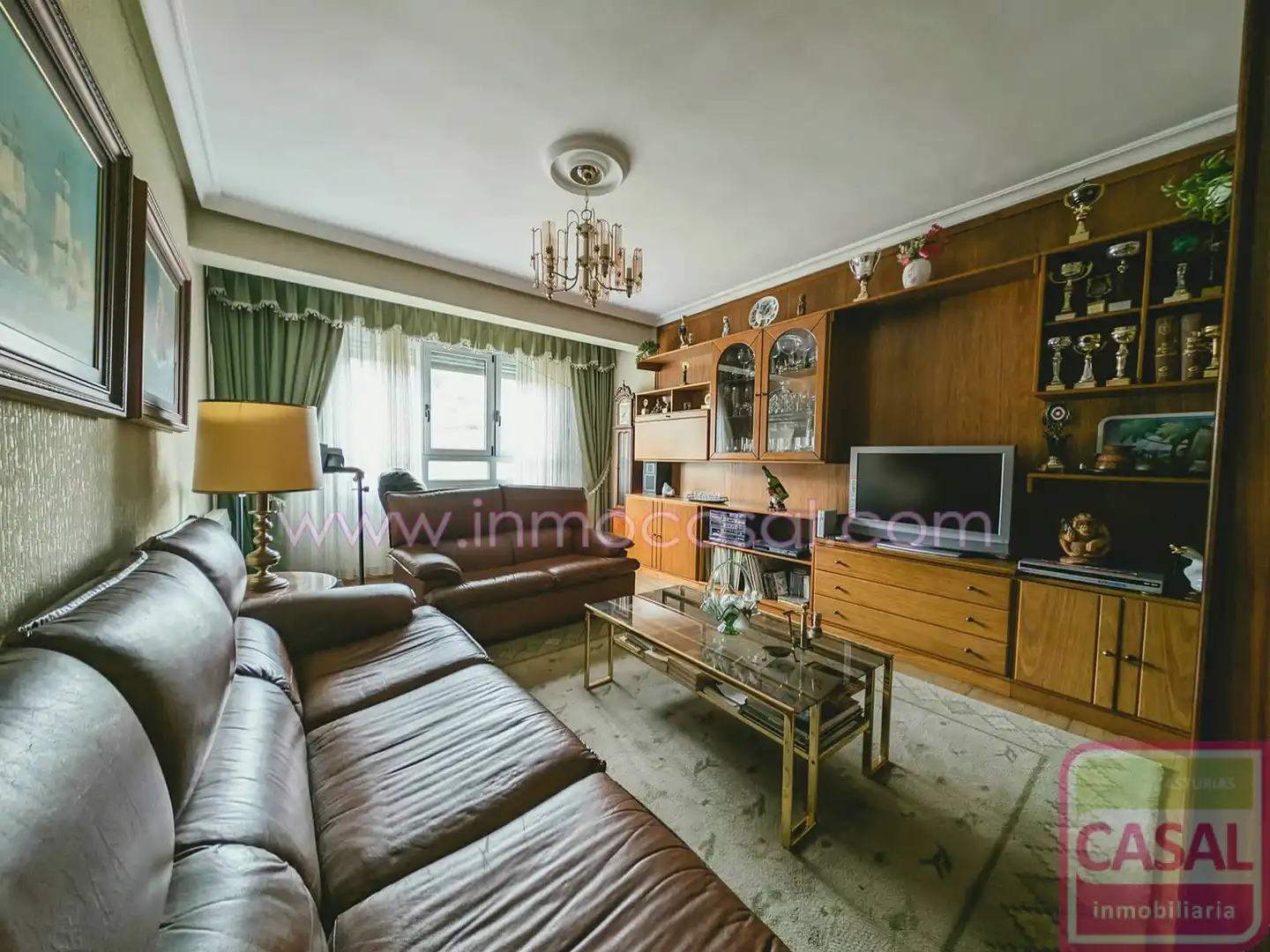Sala de estar de Piso en venta en Langreo con Calefacción, Terraza y Trastero