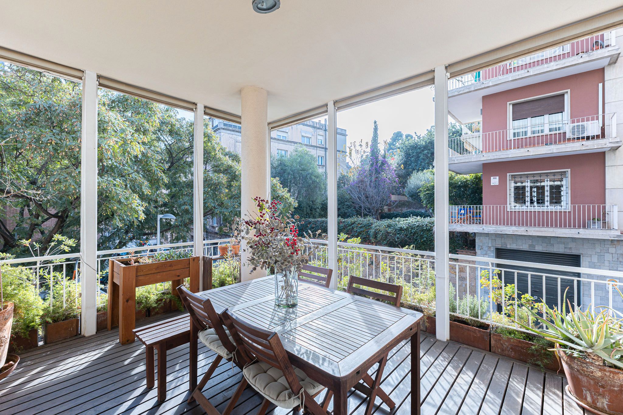 Terrace of Apartment for sale in  Barcelona Capital  with Air Conditioner, Heating and Private garden
