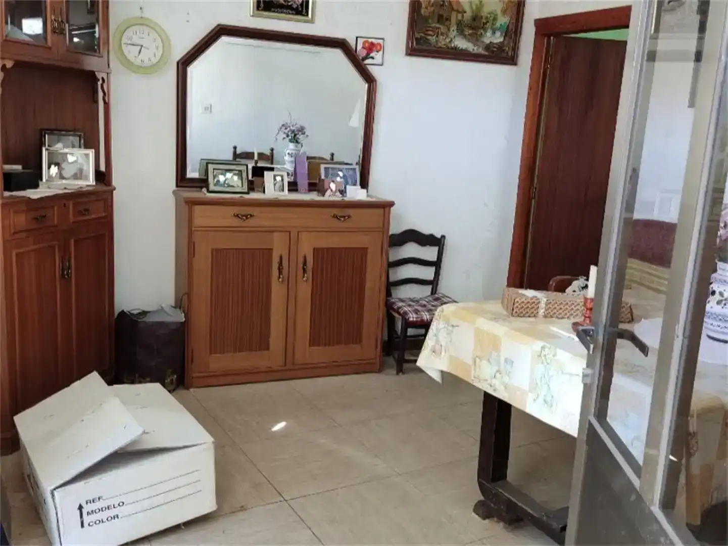 Menjador de Casa adosada en venda en San Cristóbal de la Polantera