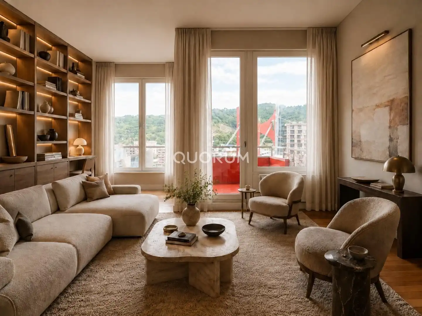 Sala de estar de Piso en venta en Bilbao  con Calefacción y Terraza