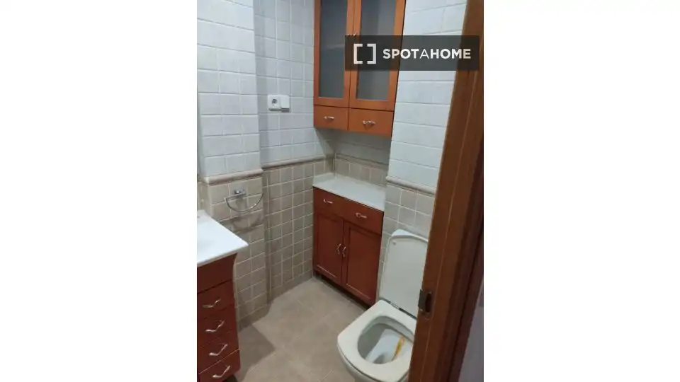 Bathroom of Flat for rent in Madrid  with Air Conditioner, Heating and Furnished