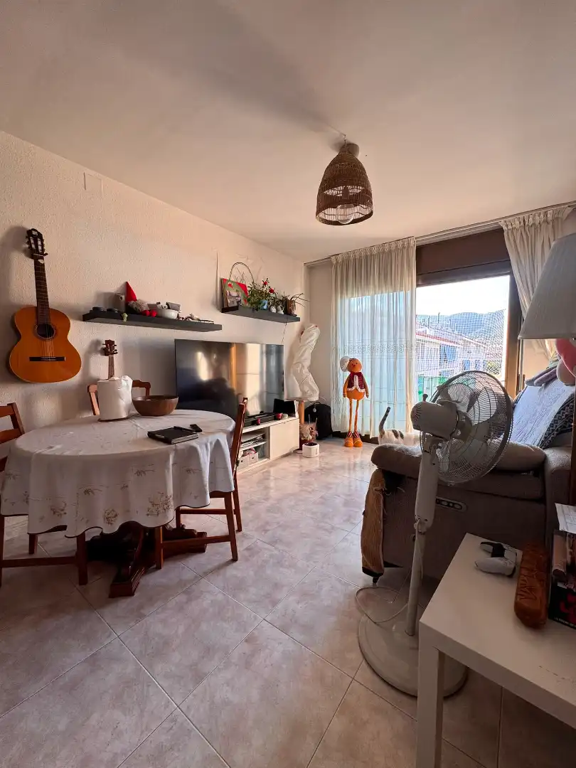 Living room of Attic for sale in Premià de Mar  with Heating, Oven and Balcony