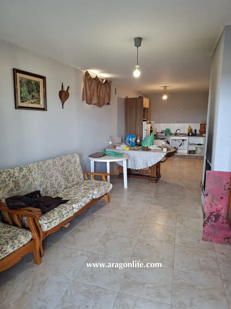 Cocina de Finca rústica en venta en Chiprana con Jardín privado, Amueblado y Horno