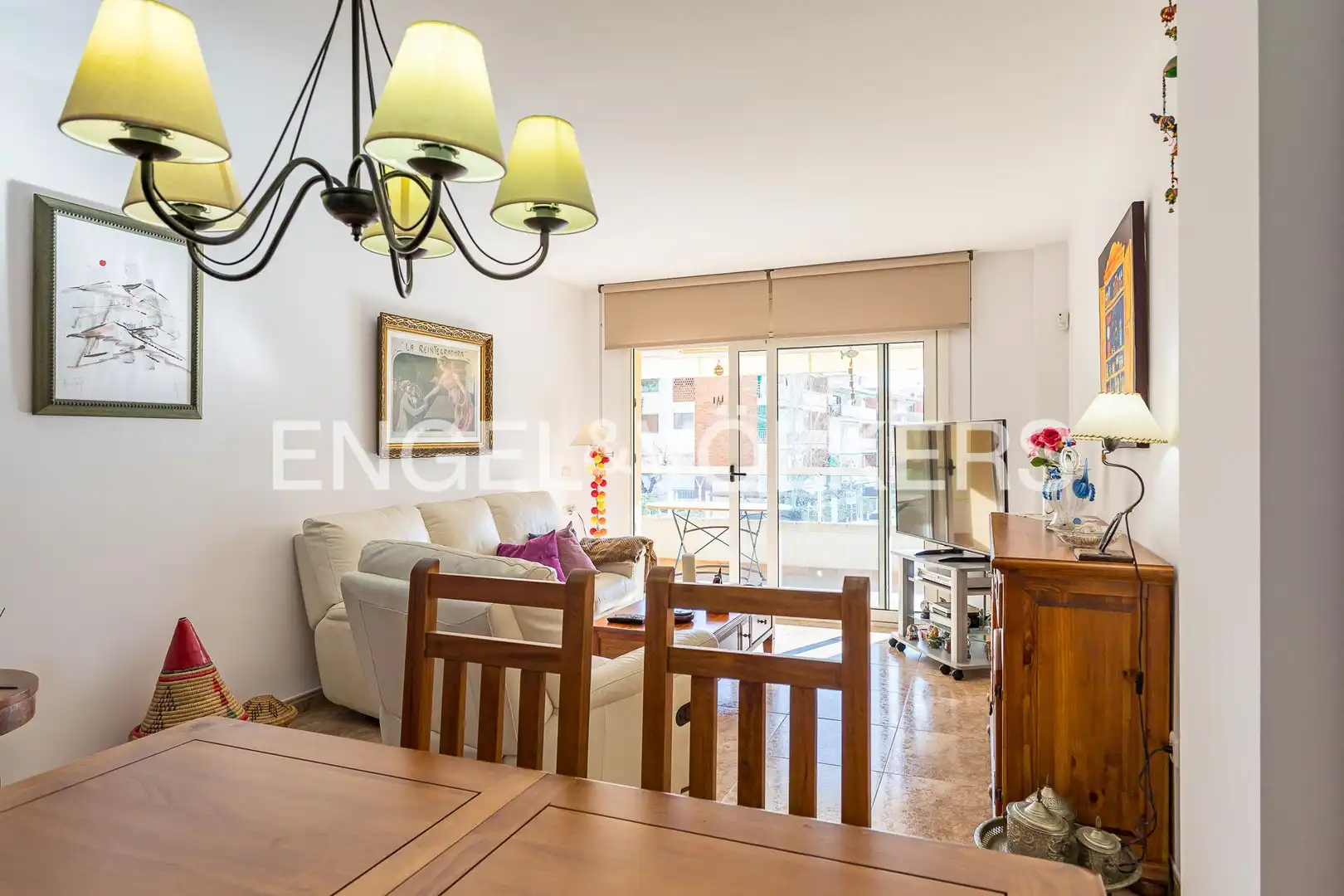 Dining room of Flat for sale in Vilanova i la Geltrú  with Air Conditioner, Heating and Terrace