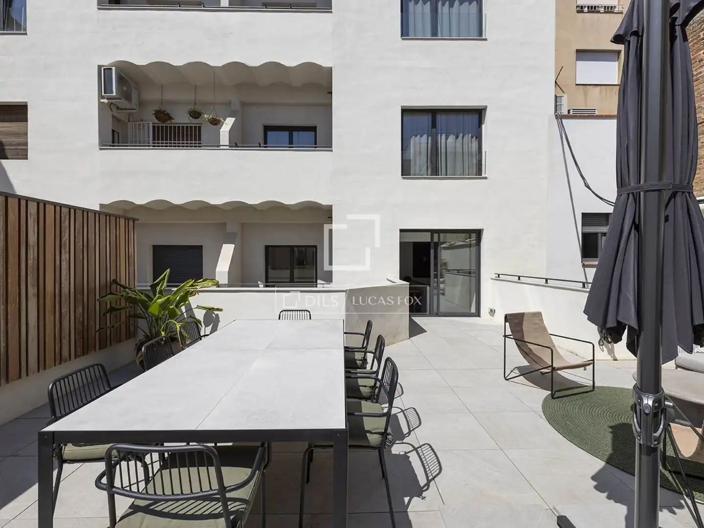 Terrace of Flat for rent in Barcelona  with Air Conditioner, Heating and Parquet flooring