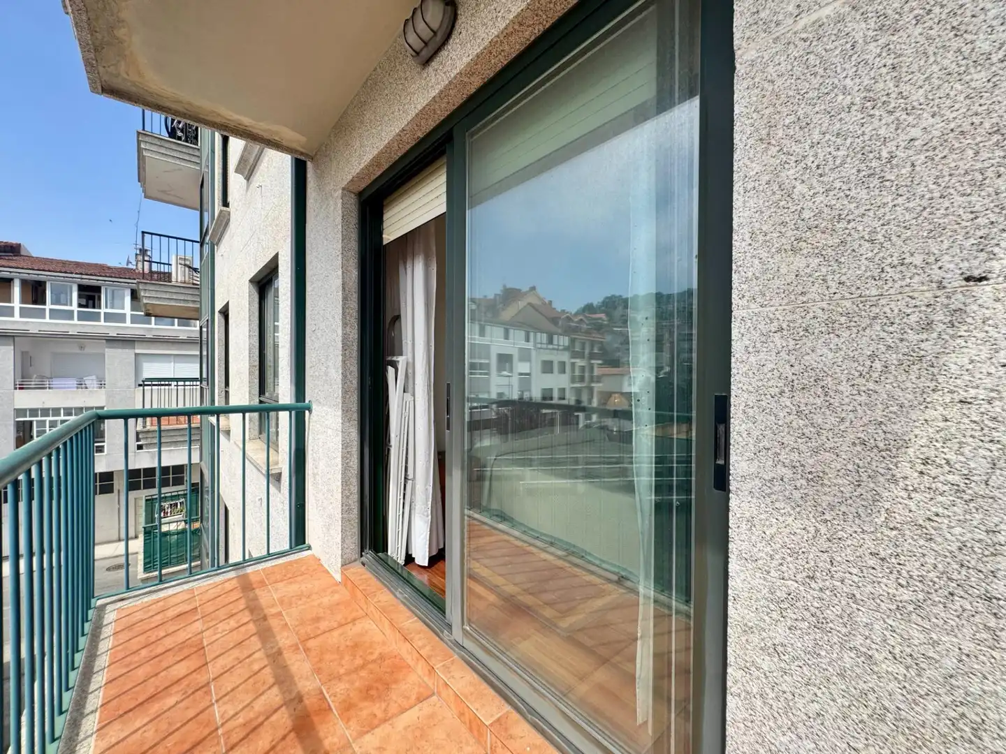 Balcony of Flat for sale in Baiona  with Parquet flooring, Terrace and Storage room