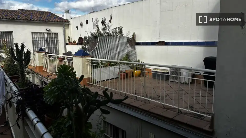 Terrassa de Apartament per a compartir en Sevilla amb Aire condicionat, Calefacció i Terrassa