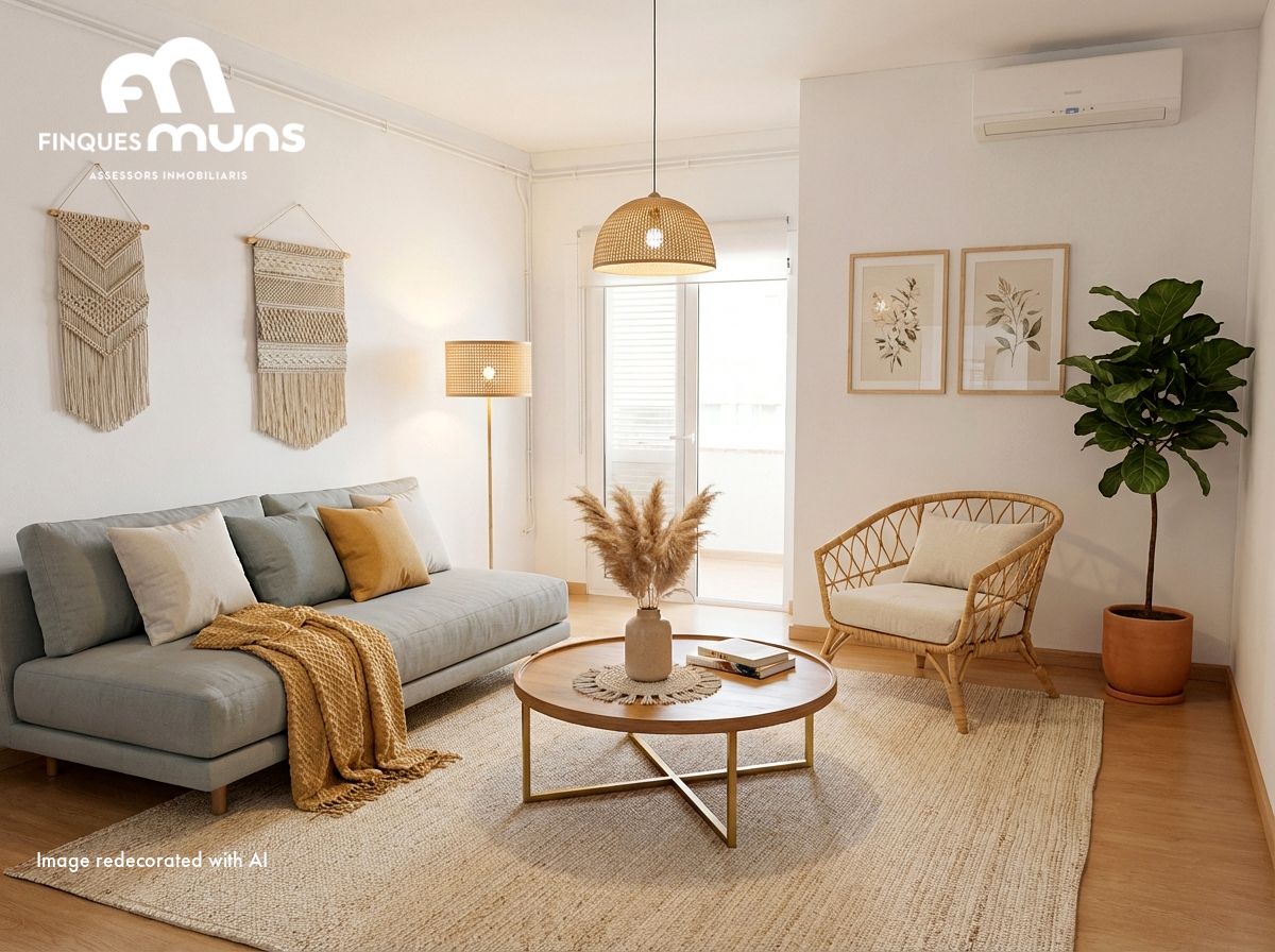 Sala de estar de Casa adosada en venta en Llançà con Aire acondicionado, Calefacción y Parquet