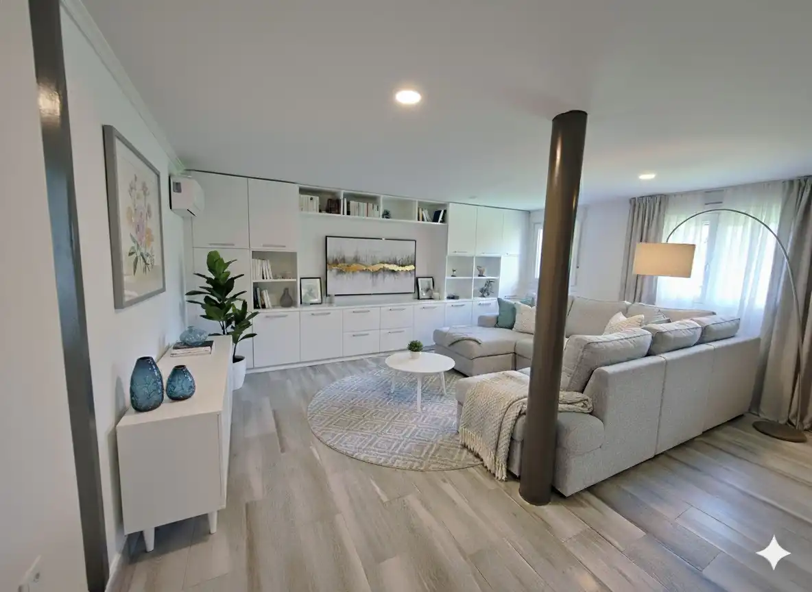 Wohnzimmer von Country house zum Verkauf in Arrieta mit Heizung, Privatgarten und Abstellraum