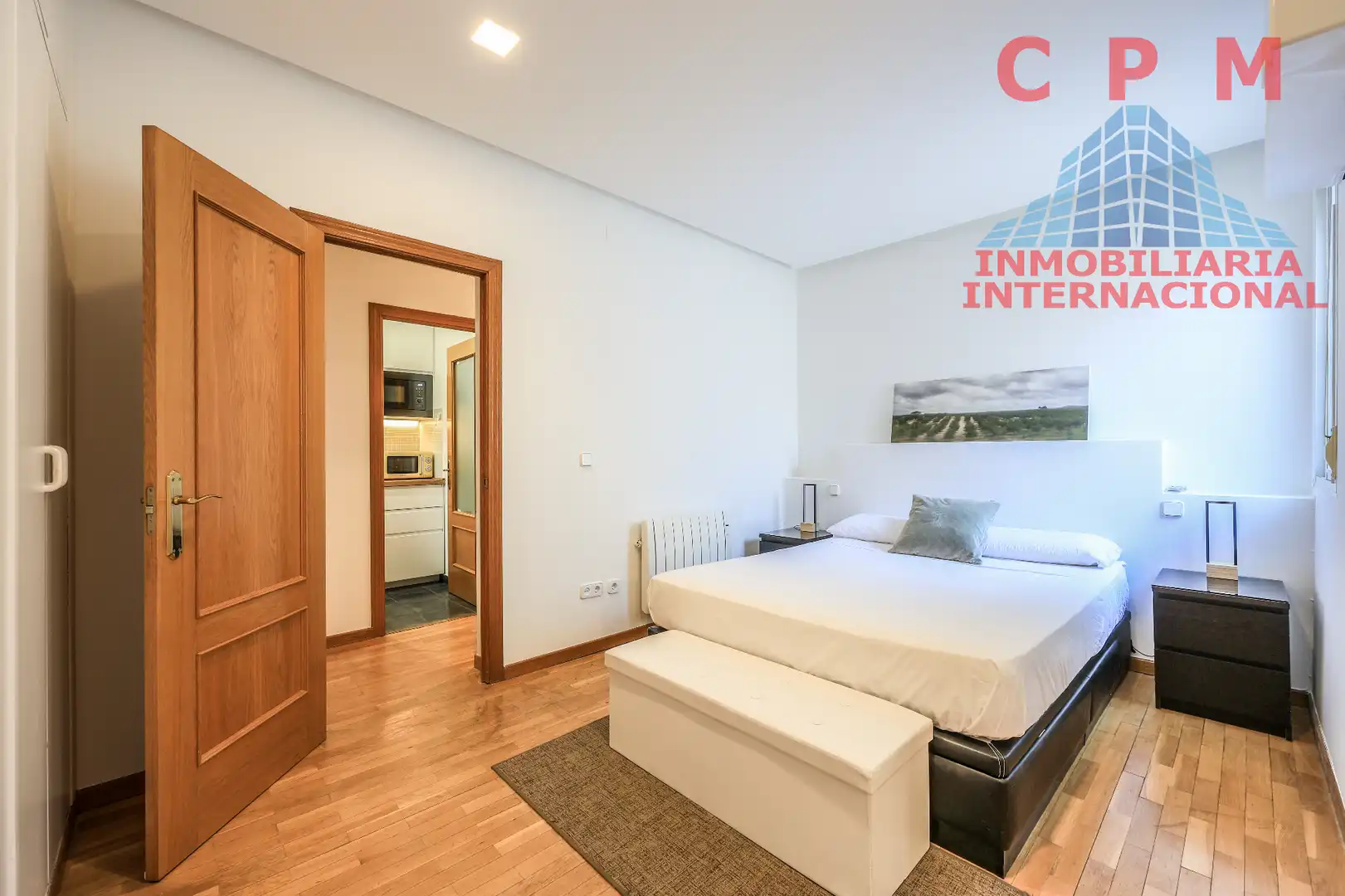 Bedroom of Flat for rent in Madrid  with Air Conditioner, Heating and Parquet flooring