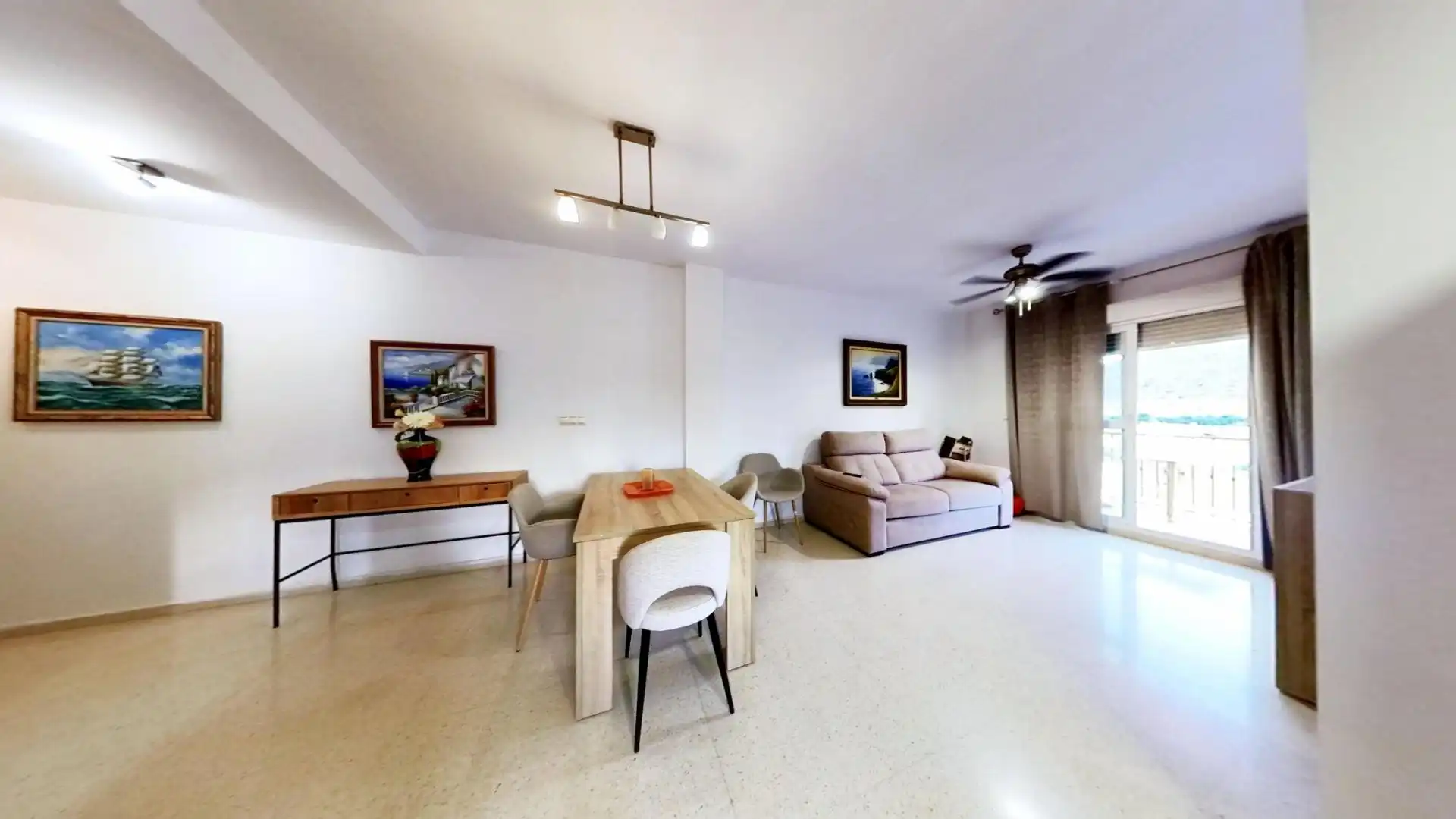 Sala d'estar de Pis en venda en Gualchos amb Aire condicionat, Terrassa i Moblat
