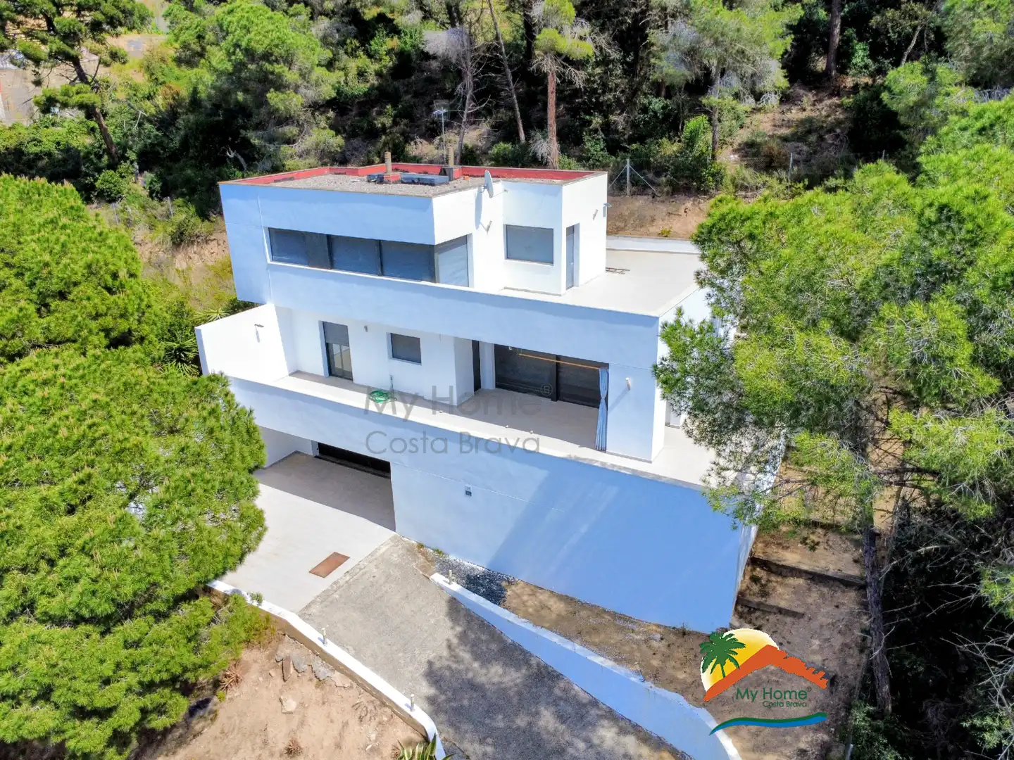 Vista exterior de Casa o chalet en venta en Lloret de Mar con Aire acondicionado, Jardín privado y Terraza