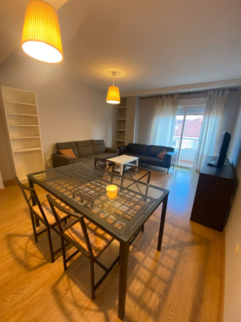 Sala d'estar de Pis de lloguer en Málaga Capital amb Aire condicionat, Terrassa i Moblat