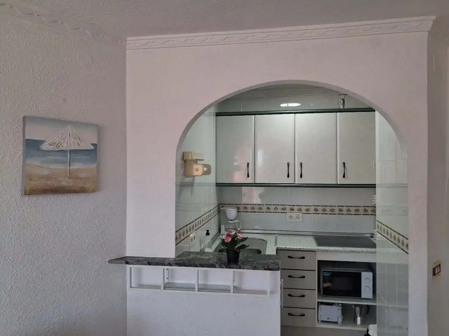 Kitchen of Flat for rent in Torrox  with Air Conditioner, Swimming Pool and Furnished