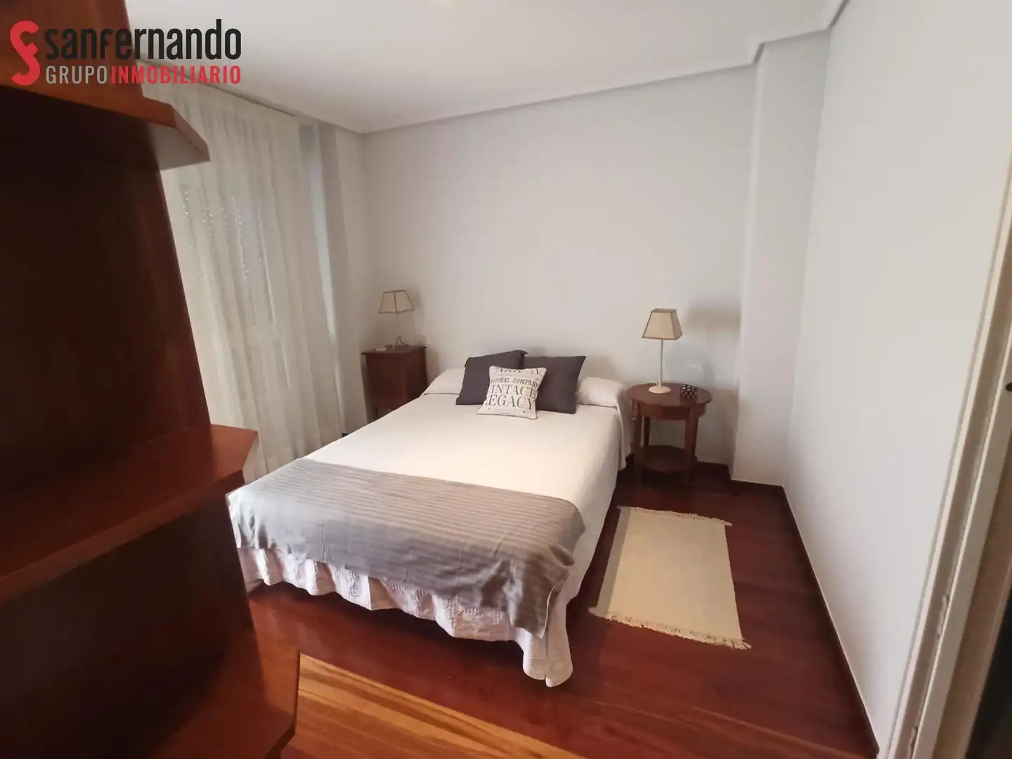 Bedroom of Flat for rent in Santander  with Heating, Parquet flooring and Furnished