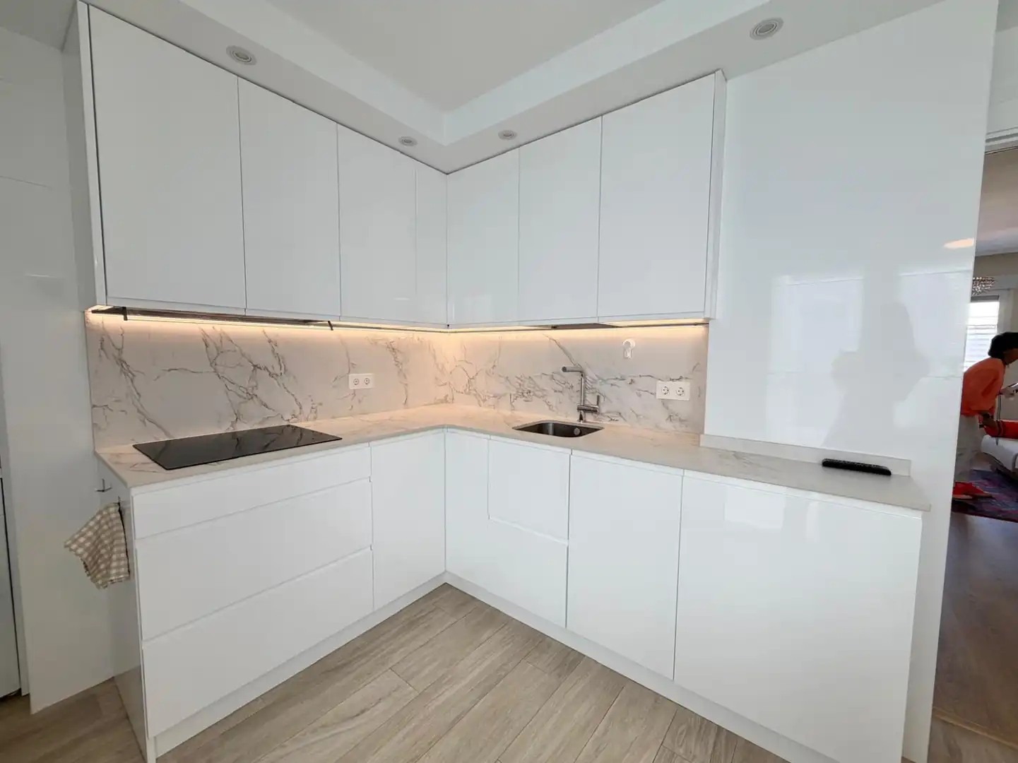 Kitchen of Flat for rent in  Logroño  with Heating, Terrace and Furnished