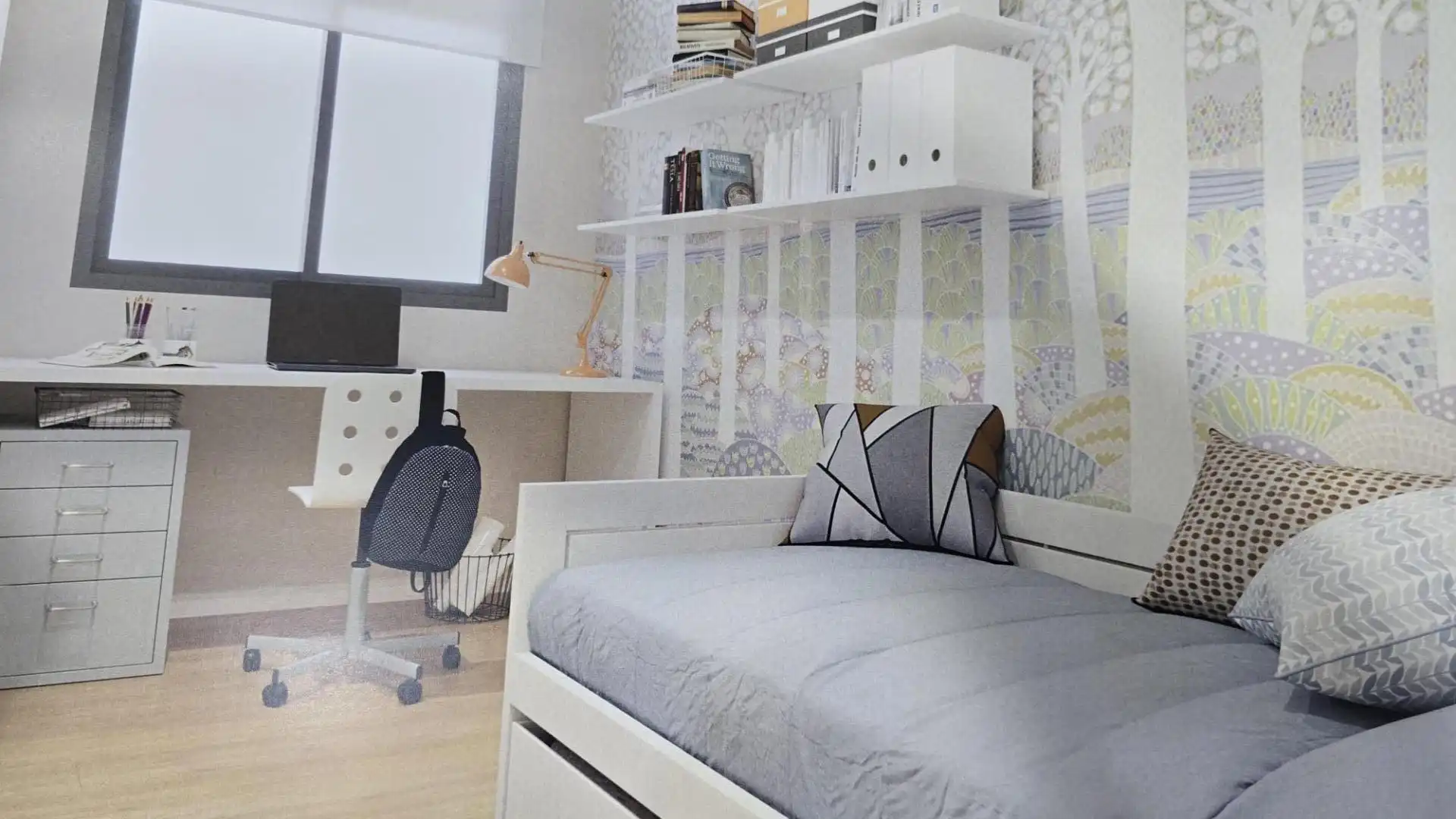 Bedroom of Flat for sale in Sant Joan d'Alacant  with Parquet flooring, Terrace and Community pool