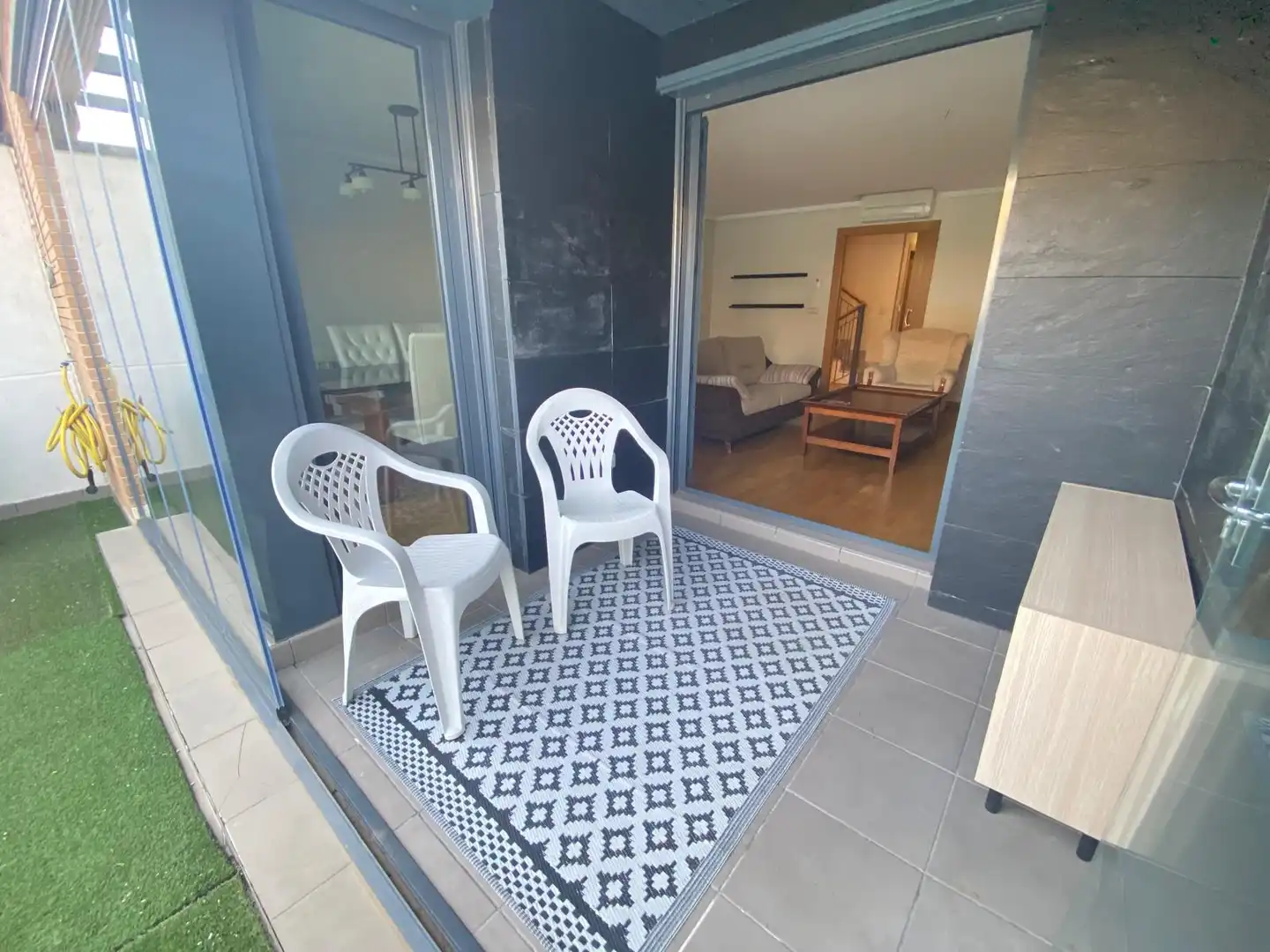 Balcony of Detached homes for sale in Albacete  with Air Conditioner, Heating and Private garden