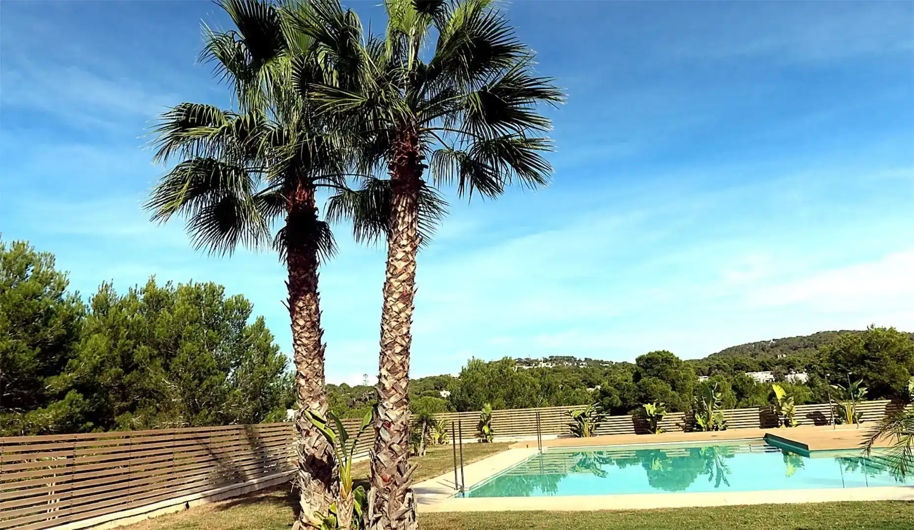 Piscina de Casa o xalet de lloguer en Sant Josep de sa Talaia amb Aire condicionat, Jardí privat i Traster
