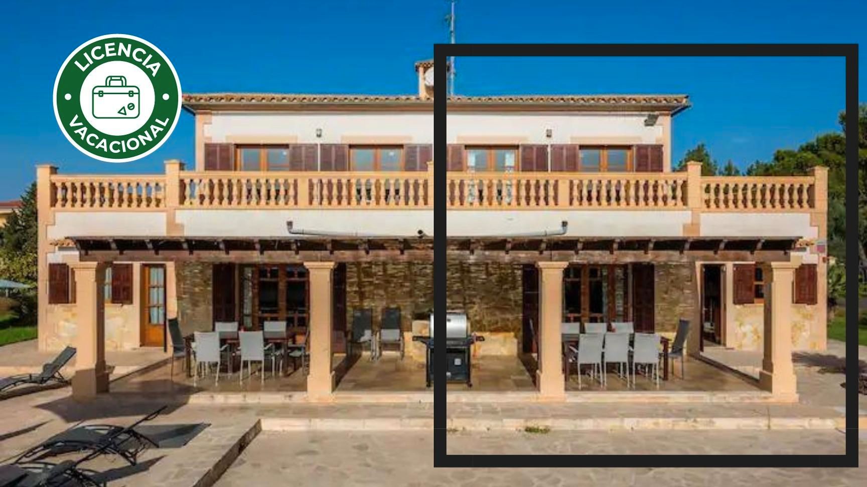 Exterior view of Single-family semi-detached for sale in Manacor  with Air Conditioner, Heating and Private garden