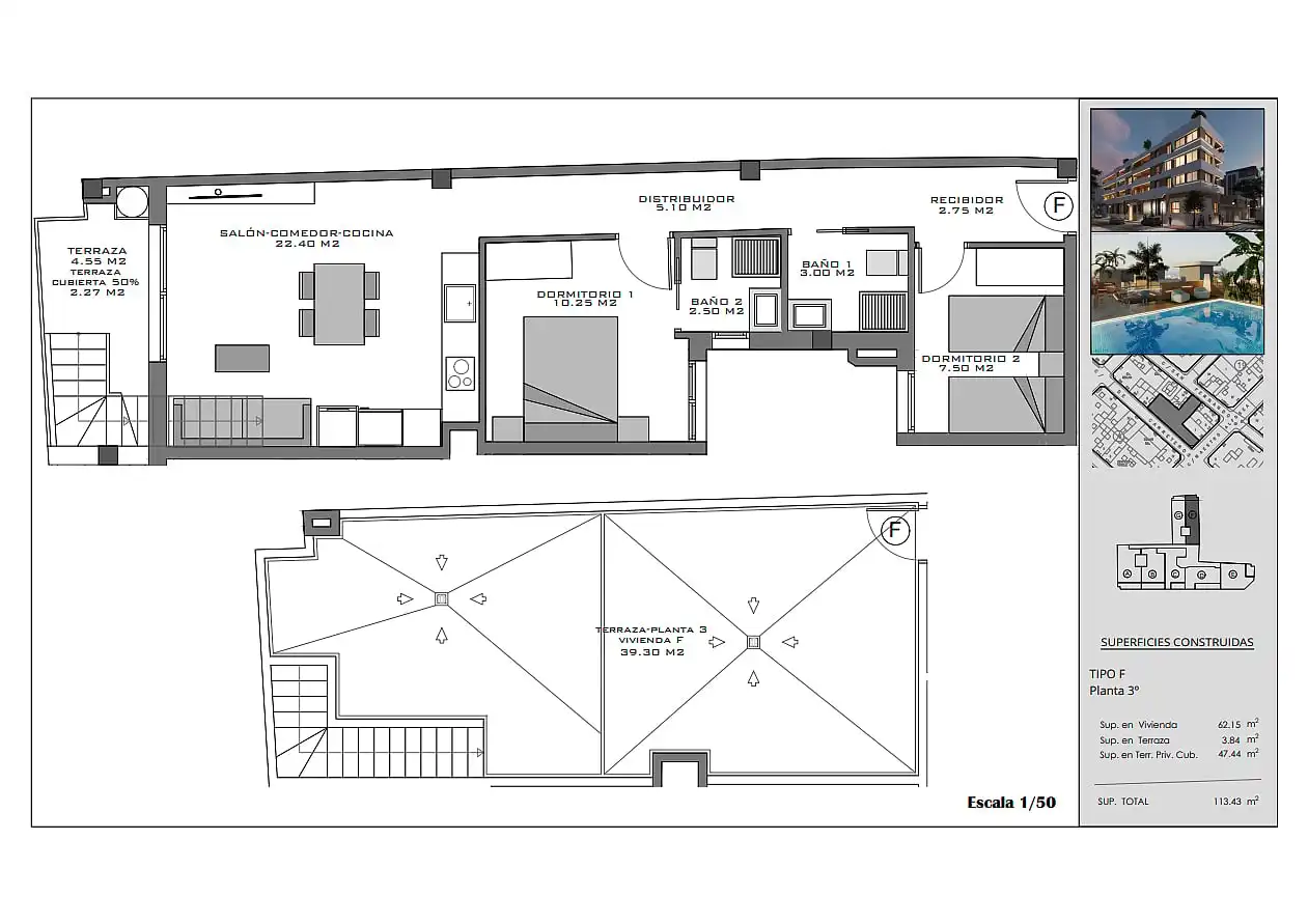 Apartament amb terrassa en venda a Santa Pola ciudad, imagen 29