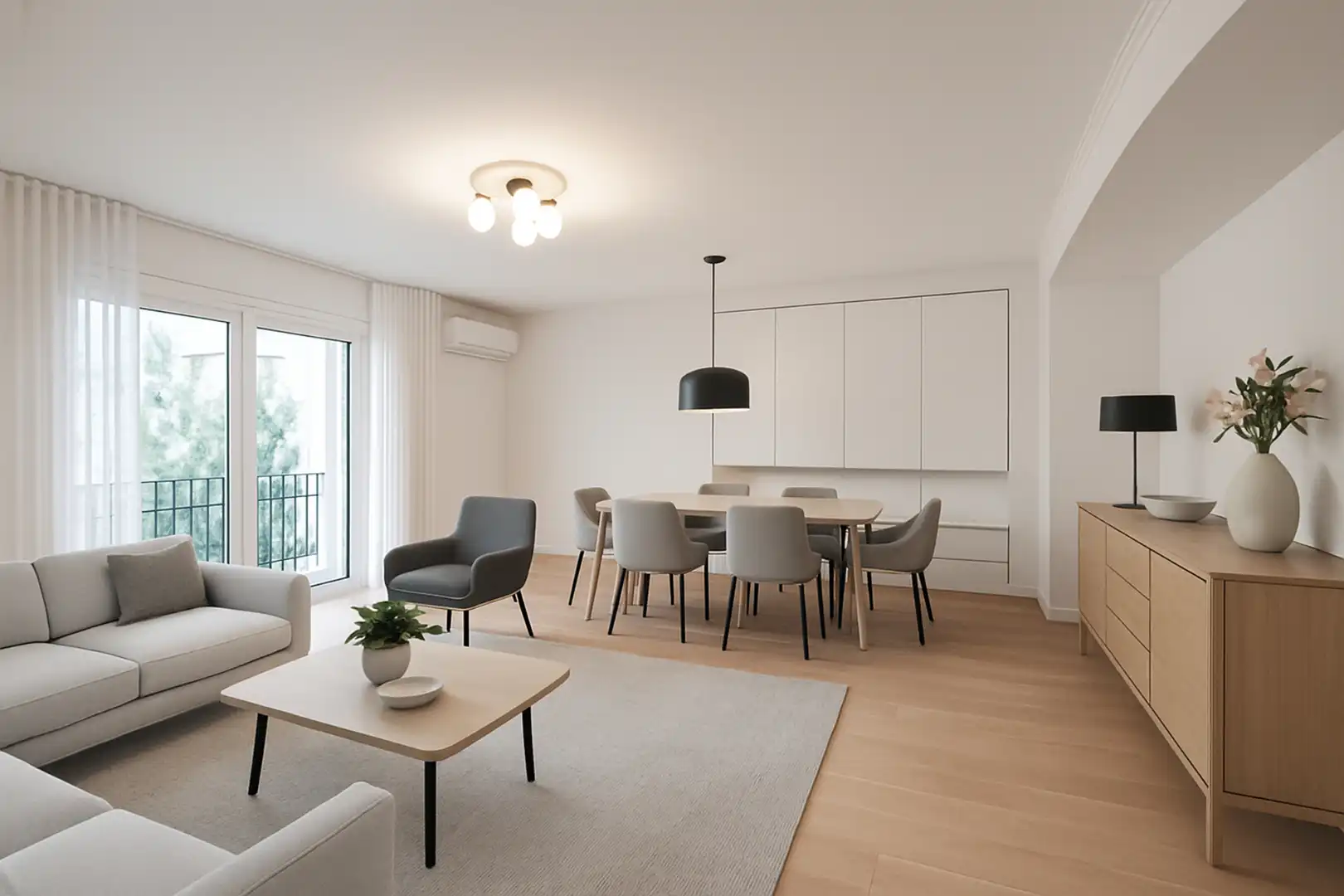 Living room of Duplexes for sale in Barcelona  with Air Conditioner, Heating and Balcony