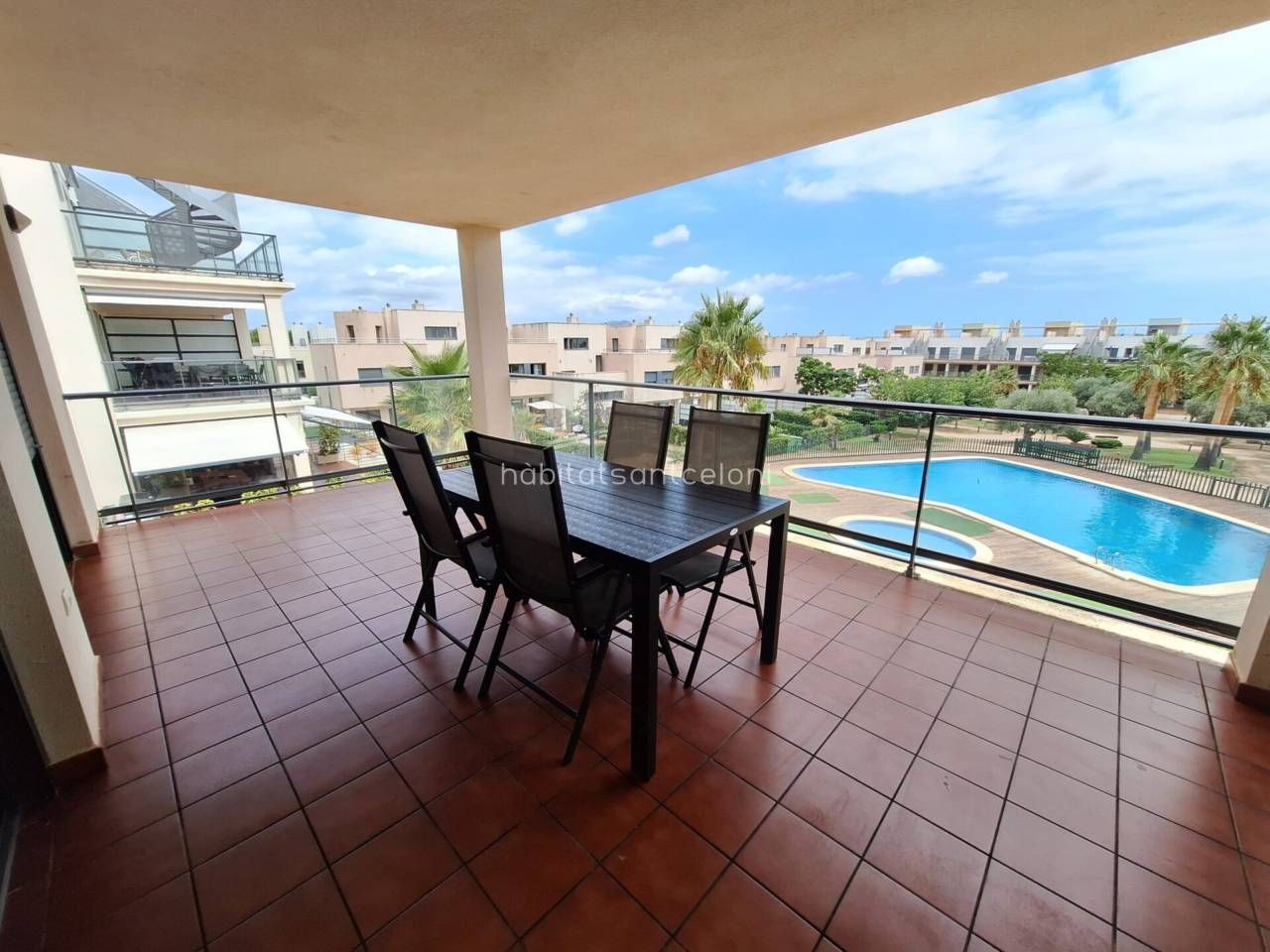 Terraza de Piso de alquiler en San Jorge / Sant Jordi con Aire acondicionado, Calefacción y Terraza