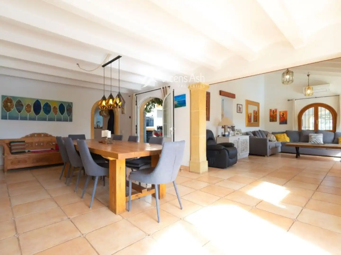 Dining room of Houses for sale in Jávea / Xàbia  with Air Conditioner, Terrace and Storage room