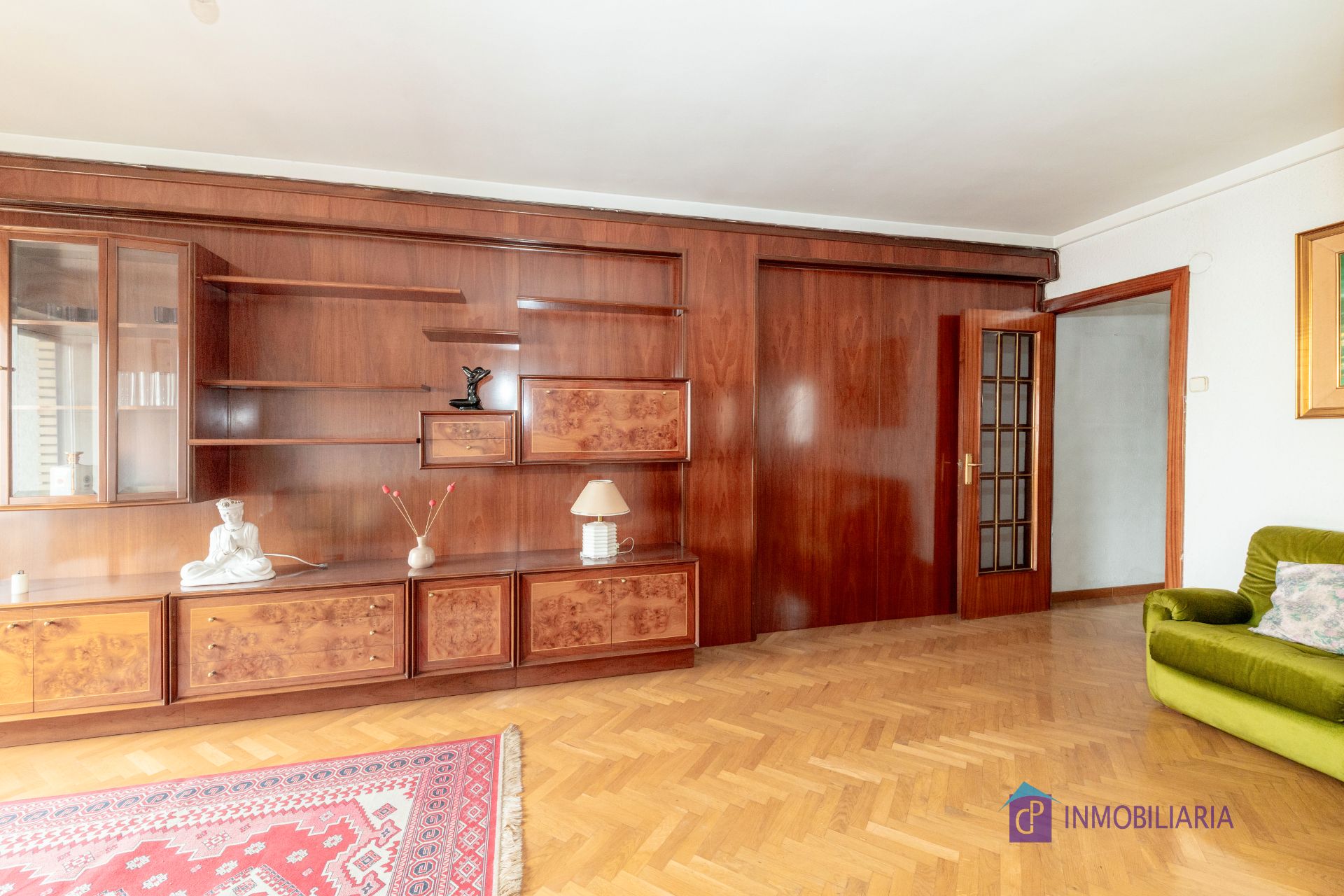 Sala de estar de Piso en venta en  Zaragoza Capital con Calefacción, Terraza y Amueblado