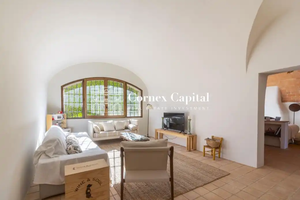 Wohnzimmer von Haus oder Chalet zur Miete in Vilopriu mit Klimaanlage, Heizung und Privatgarten
