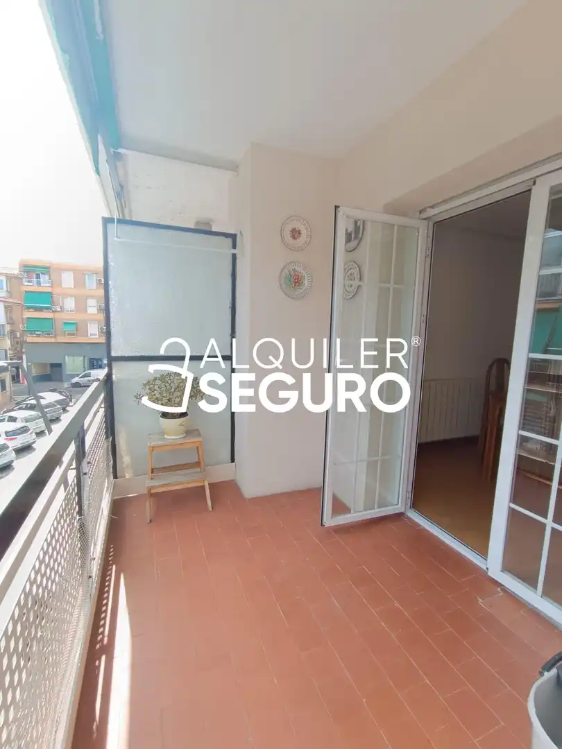 Terraza de Piso de alquiler en Getafe con Calefacción, Terraza y Amueblado