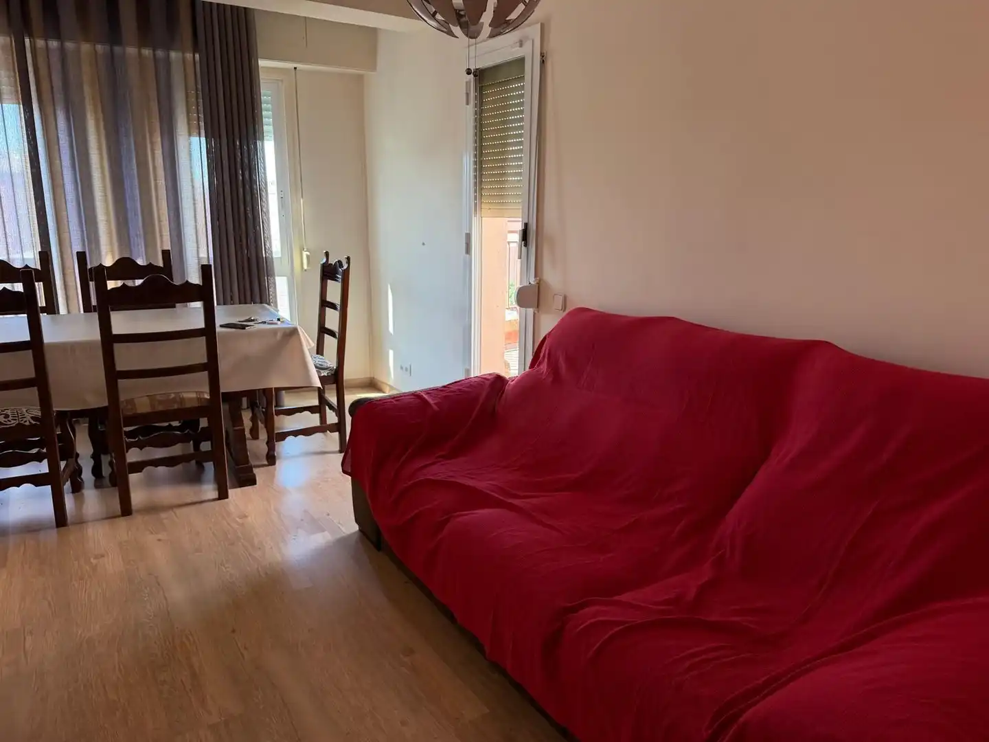 Living room of Attic for rent in Lleida  with Air Conditioner, Terrace and Furnished