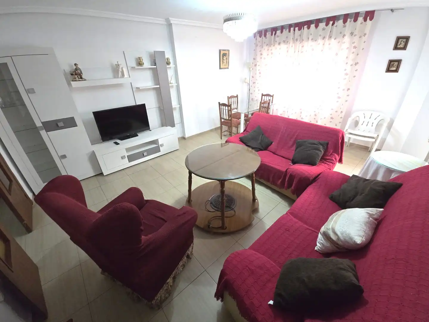 Living room of Flat for rent in Cáceres  with Terrace and Furnished