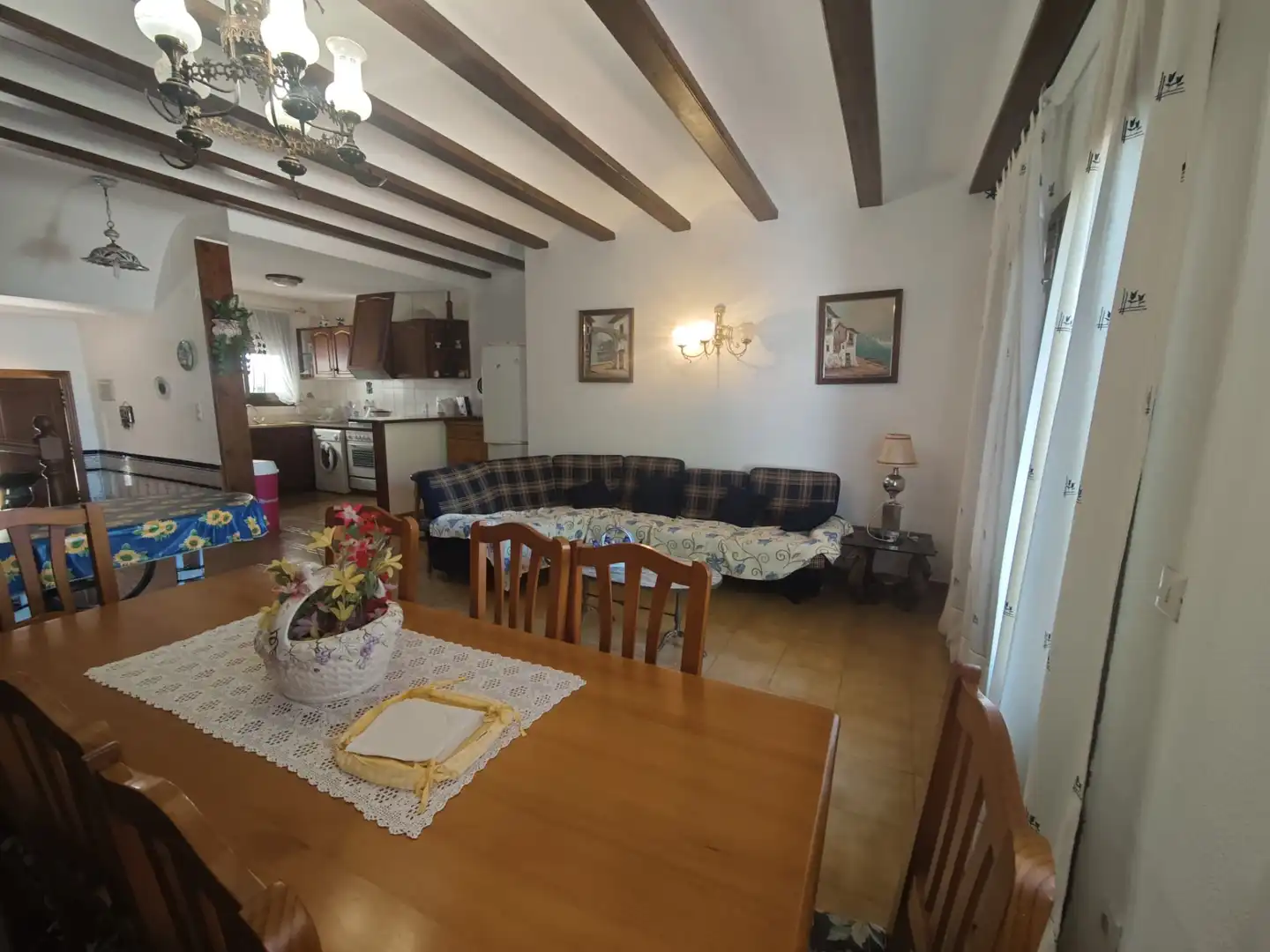 Sala d'estar de Casa adosada en venda en Dénia amb Jardí privat, Balcó i Piscina comunitària