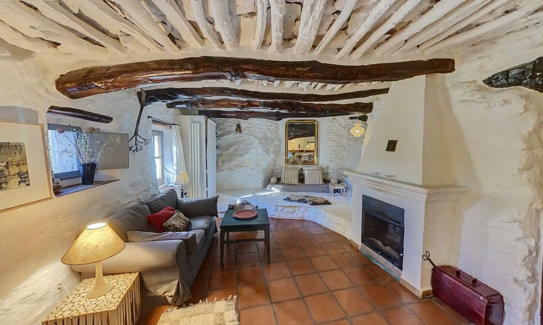 Sala de estar de Casa o chalet en venta en La Taha con Jardín privado, Trastero y Piscina
