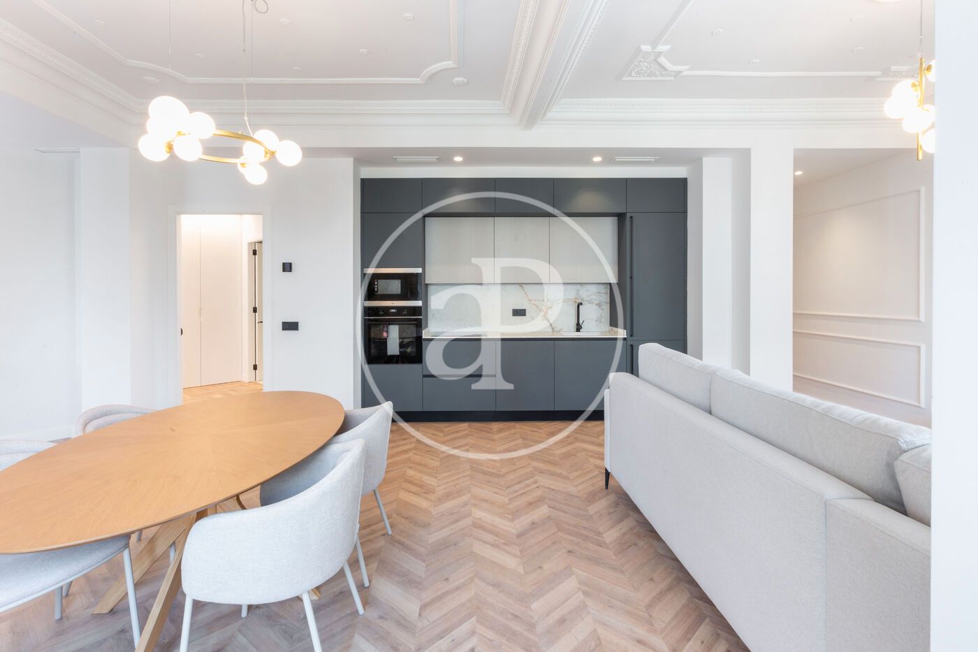 Sala de estar de Piso en venta en  Valencia Capital con Calefacción, Amueblado y Balcón
