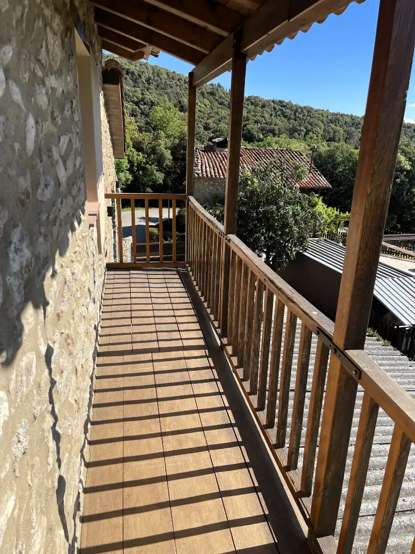 Balcony of Flat for rent in La Vall d'en Bas  with Heating and Balcony