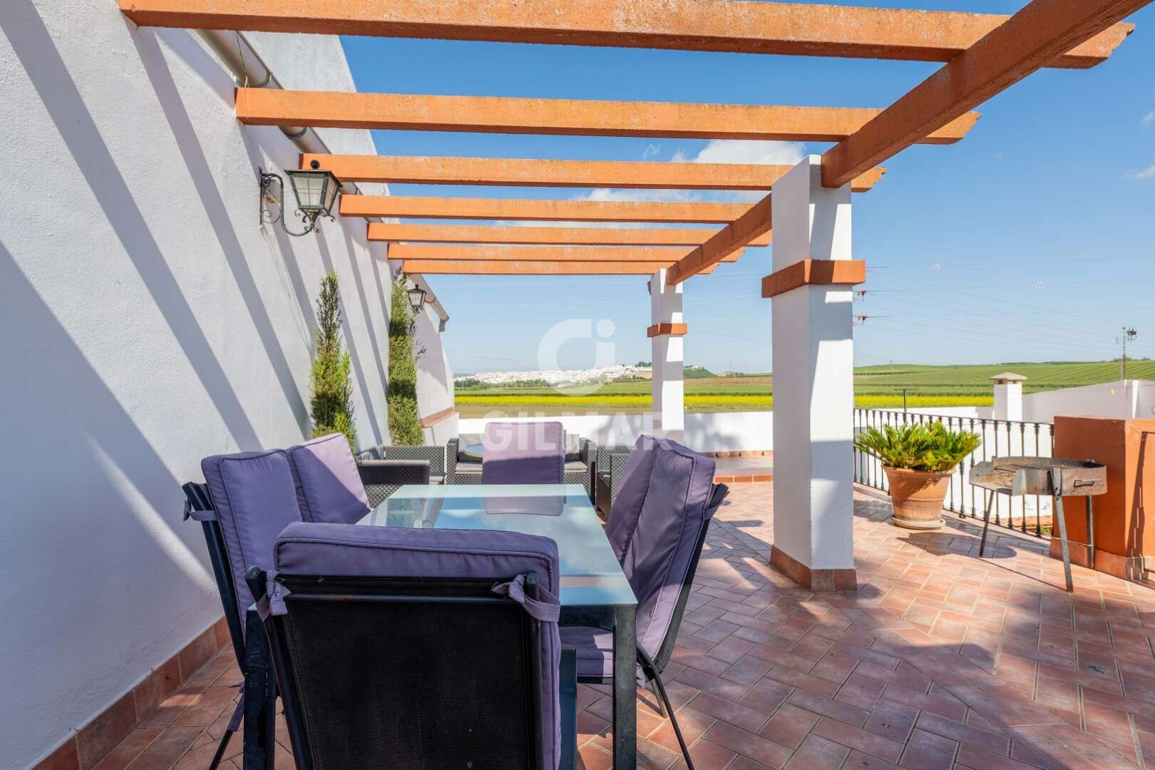 Terrassa de Casa o xalet en venda en Villamartín amb Calefacció, Jardí privat i Piscina