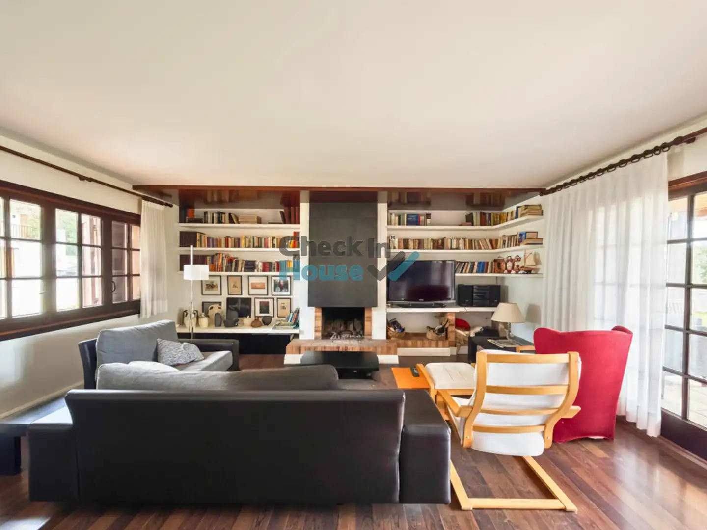 Living room of Houses for sale in Santa Cristina d'Aro  with Heating, Private garden and Terrace