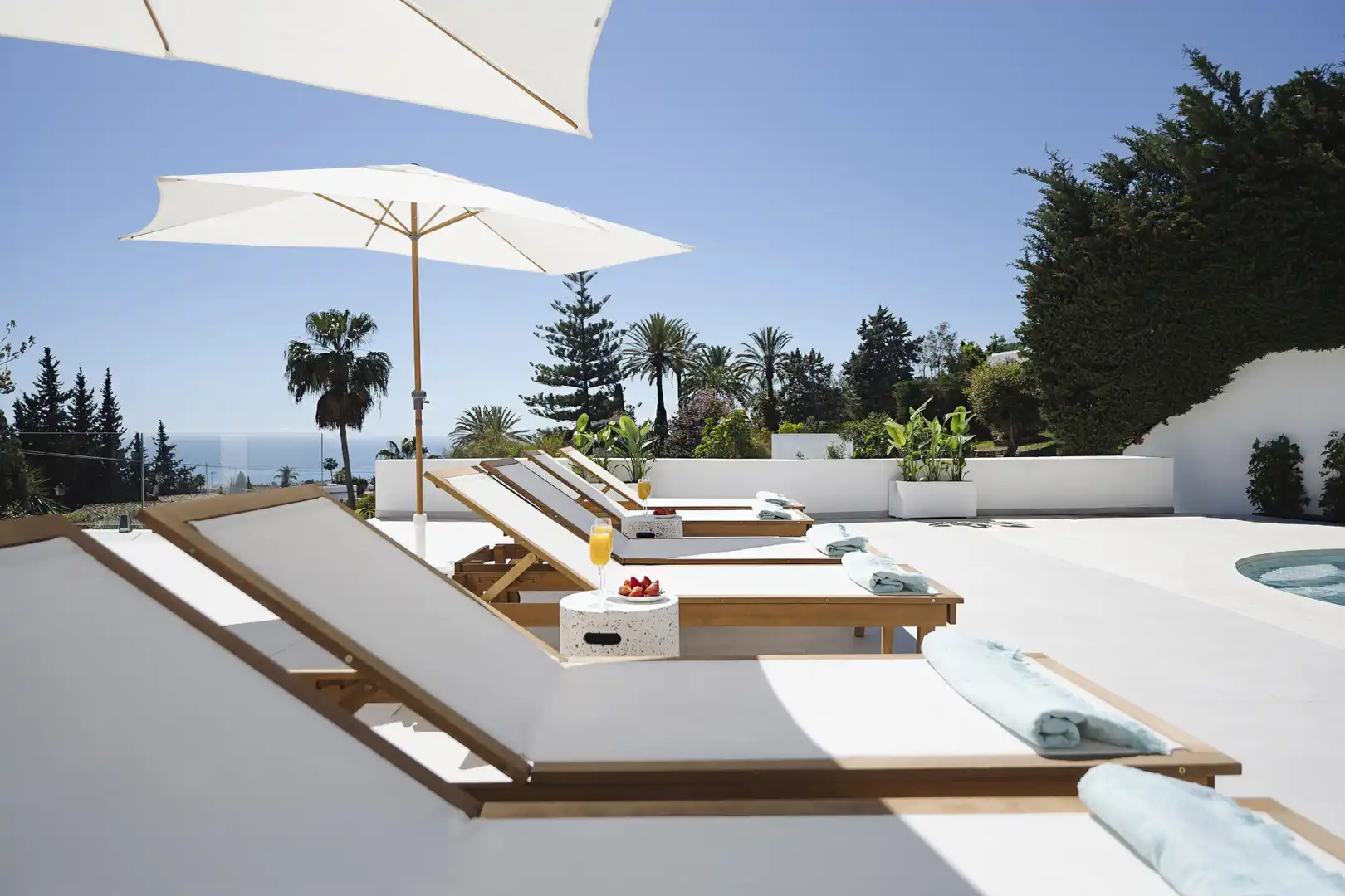Terraza de Casa o chalet en venta en Marbella con Jardín privado y Piscina