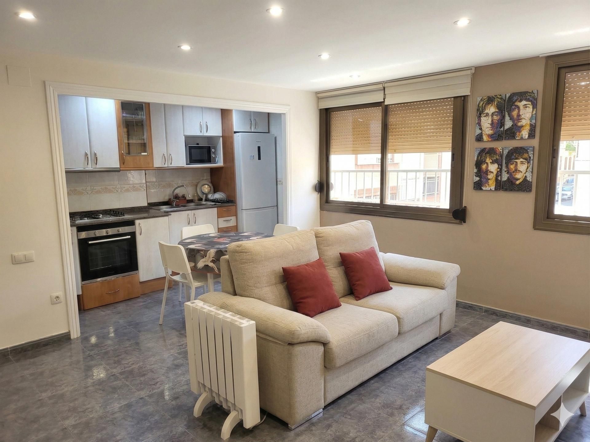 Sala de estar de Apartamento en venta en Badalona