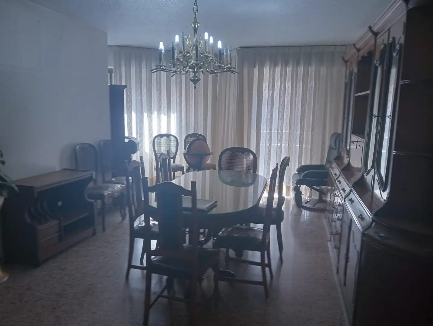 Comedor de Piso de alquiler en Valencia con Amueblado y Balcón