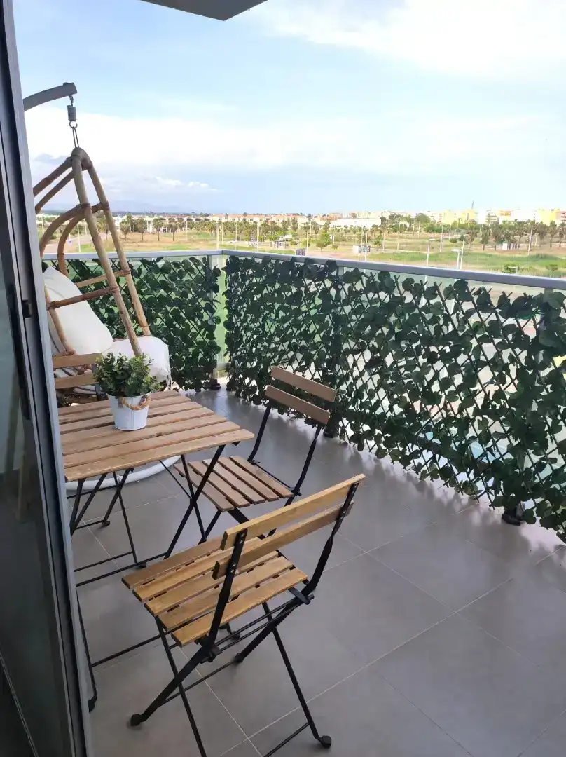 Terrassa de Apartament de lloguer en Moncofa amb Piscina i Balcó
